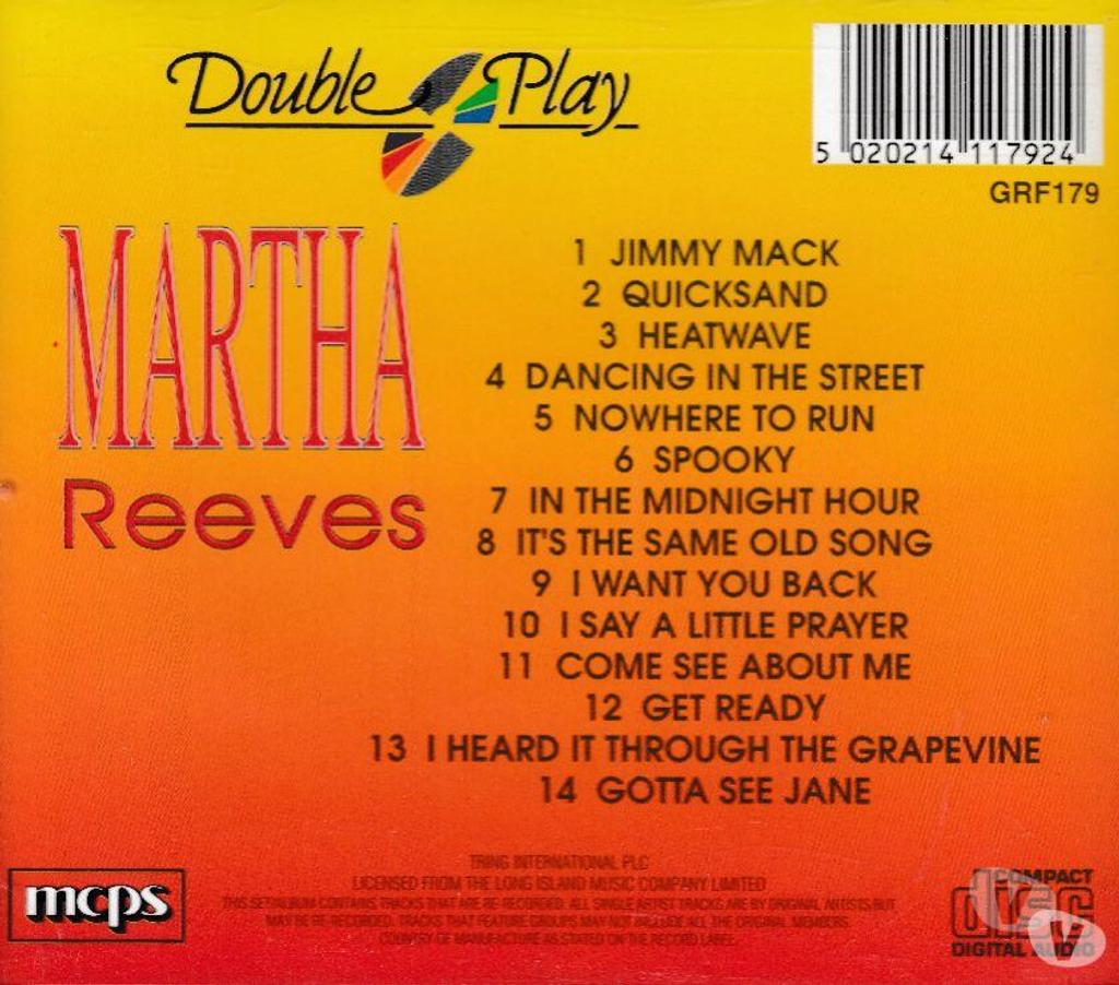 CDs Hauts-de-Seine Antony - 92160 - Photos Vivastreet CD Martha Reeves Dancing In The Street