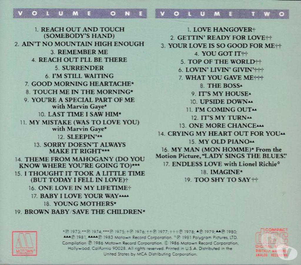 CDs Hauts-de-Seine Antony - 92160 - Photos Vivastreet CD Diana Ross Anthology