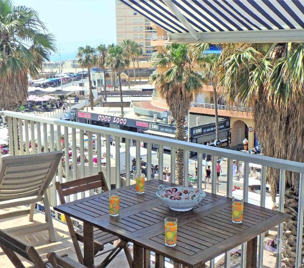 location saisonniere Pyrénées-Orientales Canet en Roussillon - 66140 - Photos Vivastreet F2 48m² balc.17m², centre,T.clair, t.belle vue mer