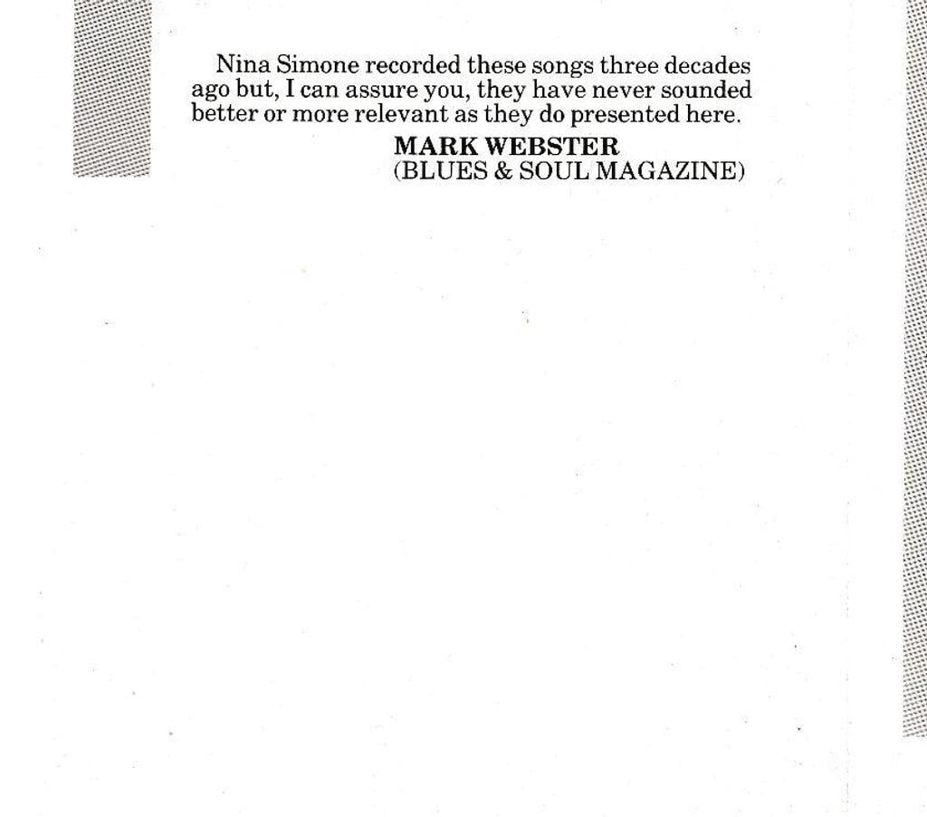 CDs Hauts-de-Seine Antony - 92160 - Photos Vivastreet CD Nina Simone My Baby Just Cares For Me (12 Titres)
