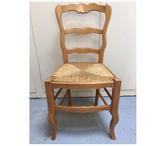 Maisons Laffitte - Yvelines — Lot de 2 ou 4 ou 6 chaises en bois avec assise en paille.