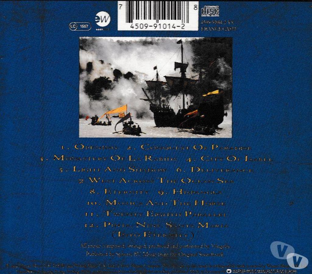 CDs Hauts-de-Seine Antony - 92160 - Photos Vivastreet CD Vangelis 1492 - Conquest Of Paradise