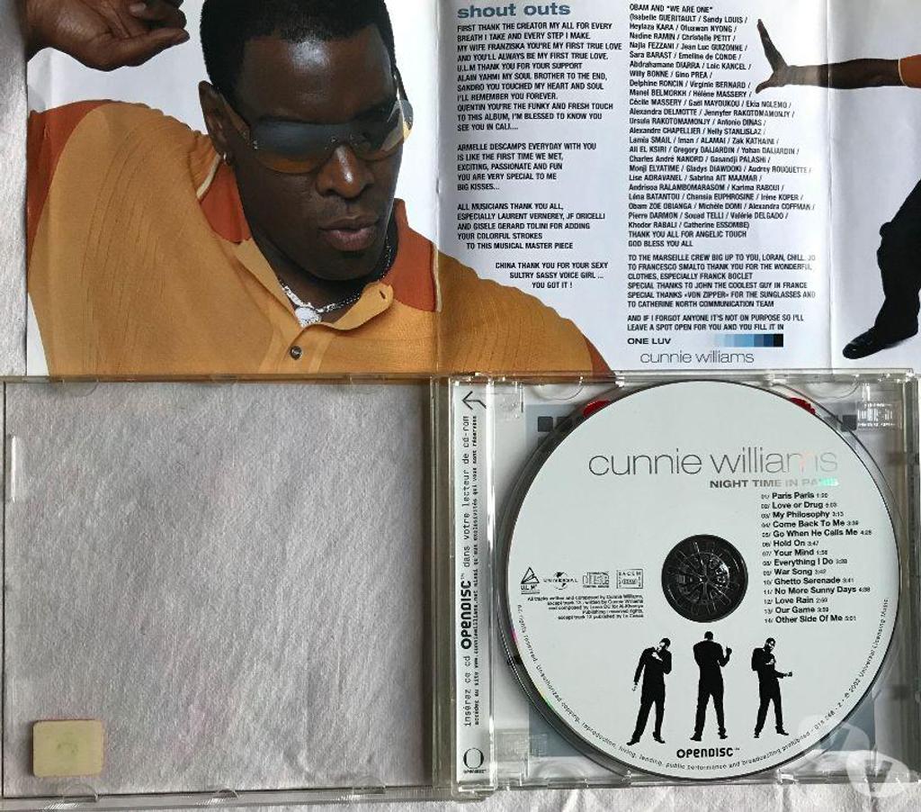 CDs Hauts-de-Seine Antony - 92160 - Photos Vivastreet CD Cunnie Williams Night Time In Paris