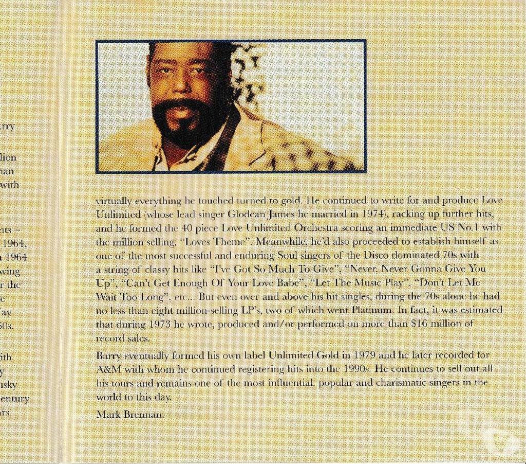 CDs Hauts-de-Seine Antony - 92160 - Photos Vivastreet CD Barry White Let The Music Play