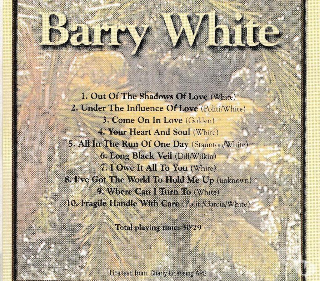 CDs Hauts-de-Seine Antony - 92160 - Photos Vivastreet CD Barry White Under The Influence Of Love