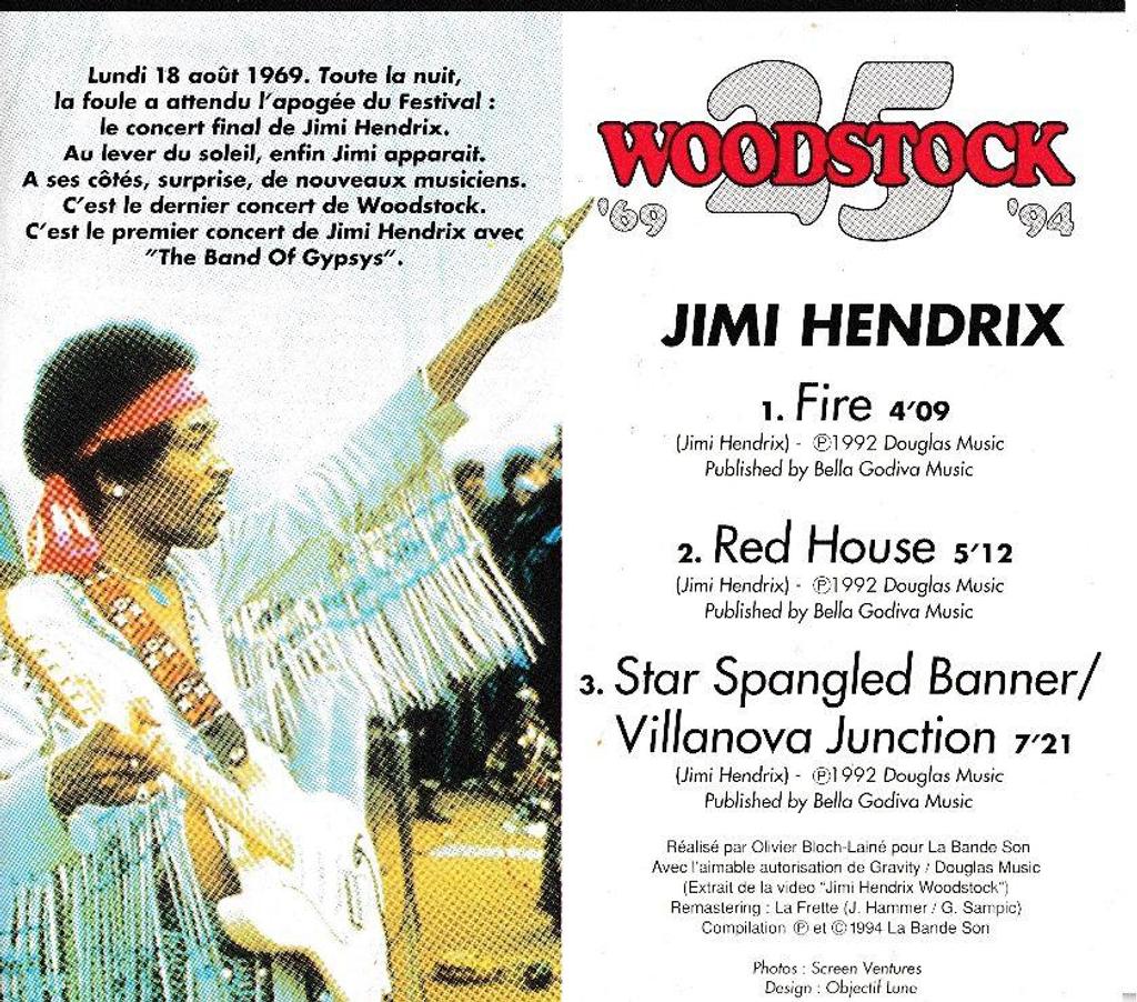 CDs Hauts-de-Seine Antony - 92160 - Photos Vivastreet CD Jimi Hendrix Woodstock 