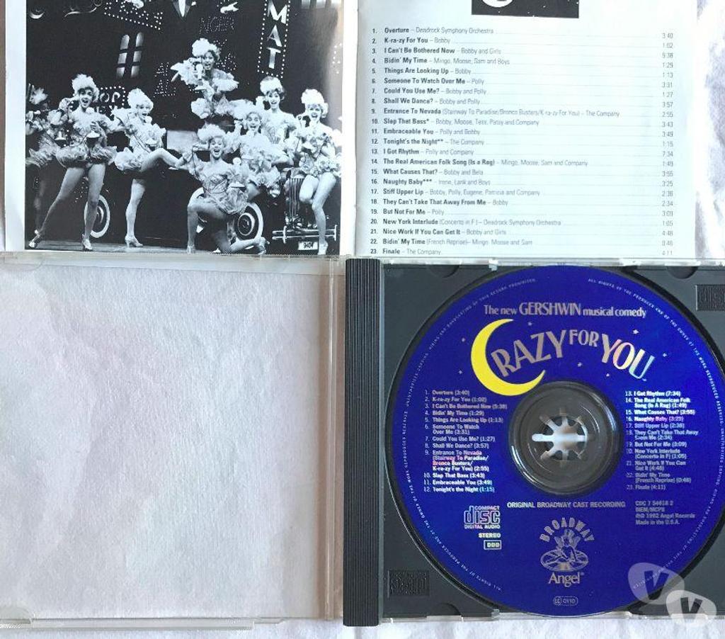 CDs Hauts-de-Seine Antony - 92160 - Photos Vivastreet CD Crazy For You Gershwin Musical Comedy Broadway