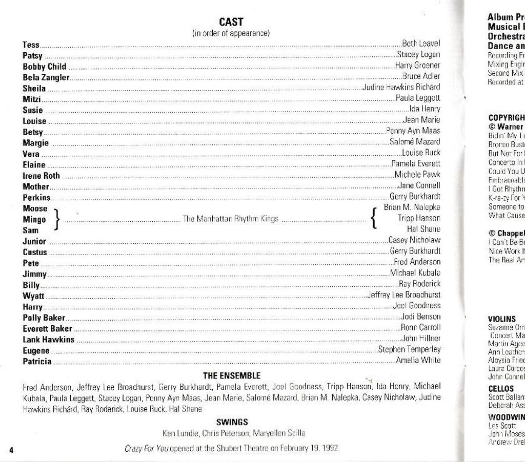 CDs Hauts-de-Seine Antony - 92160 - Photos Vivastreet CD Crazy For You Gershwin Musical Comedy Broadway