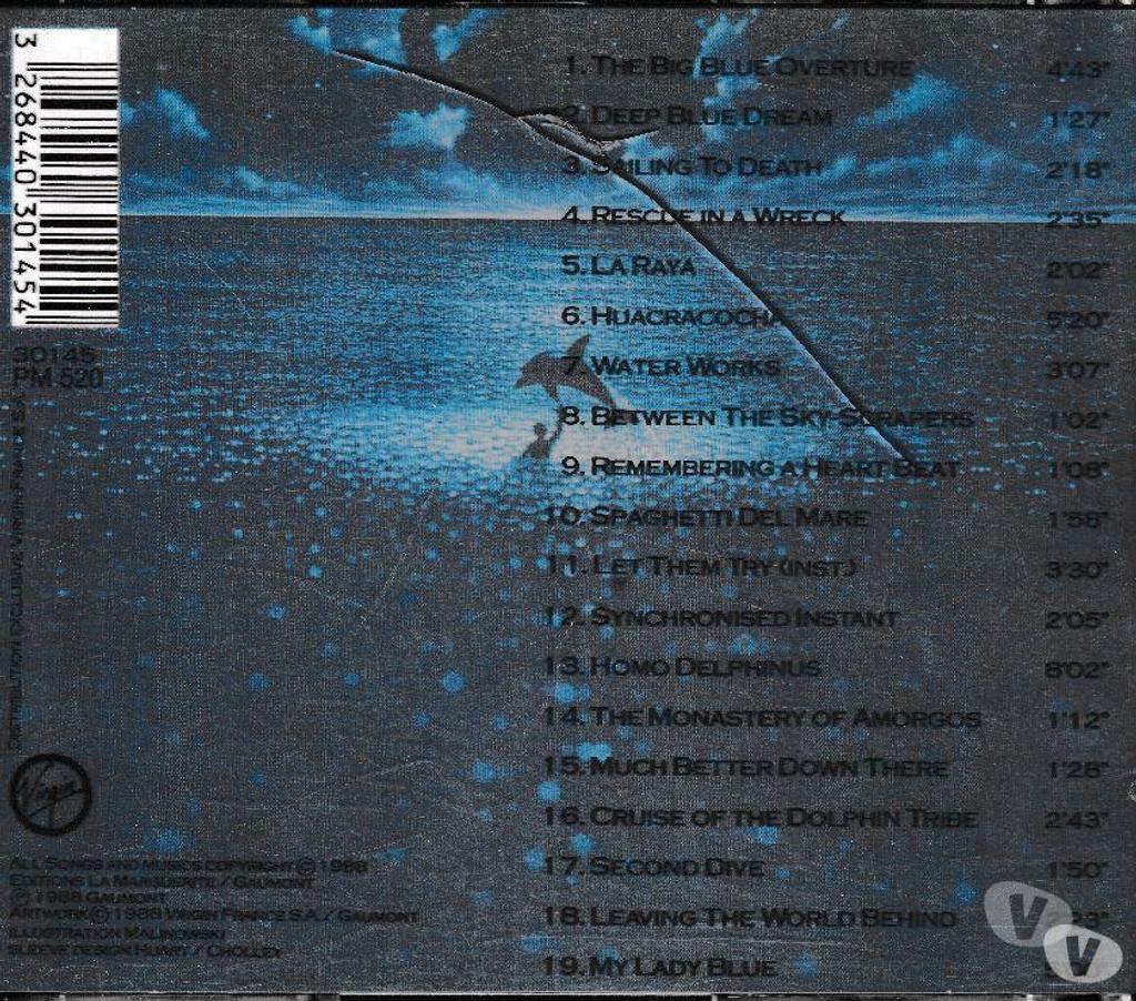 CDs Hauts-de-Seine Antony - 92160 - Photos Vivastreet CD Eric Serra Le Grand Bleu Film De Luc Besson 30145