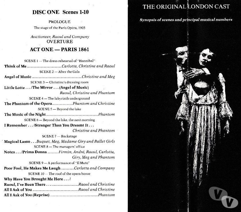 CDs Hauts-de-Seine Antony - 92160 - Photos Vivastreet CD Andrew Lloyd Webber Phantom Of The Opera