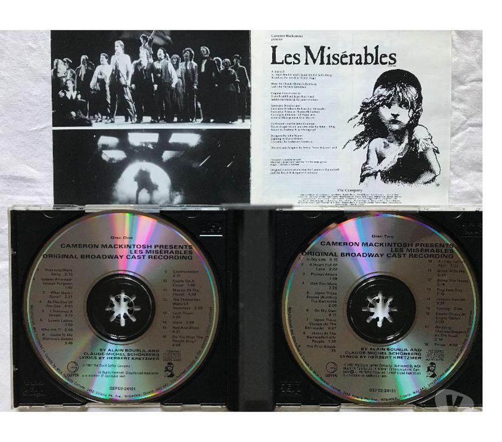 CDs Hauts-de-Seine Antony - 92160 - Photos Vivastreet CD Les Miserables (Original Broadway Cast Recording)