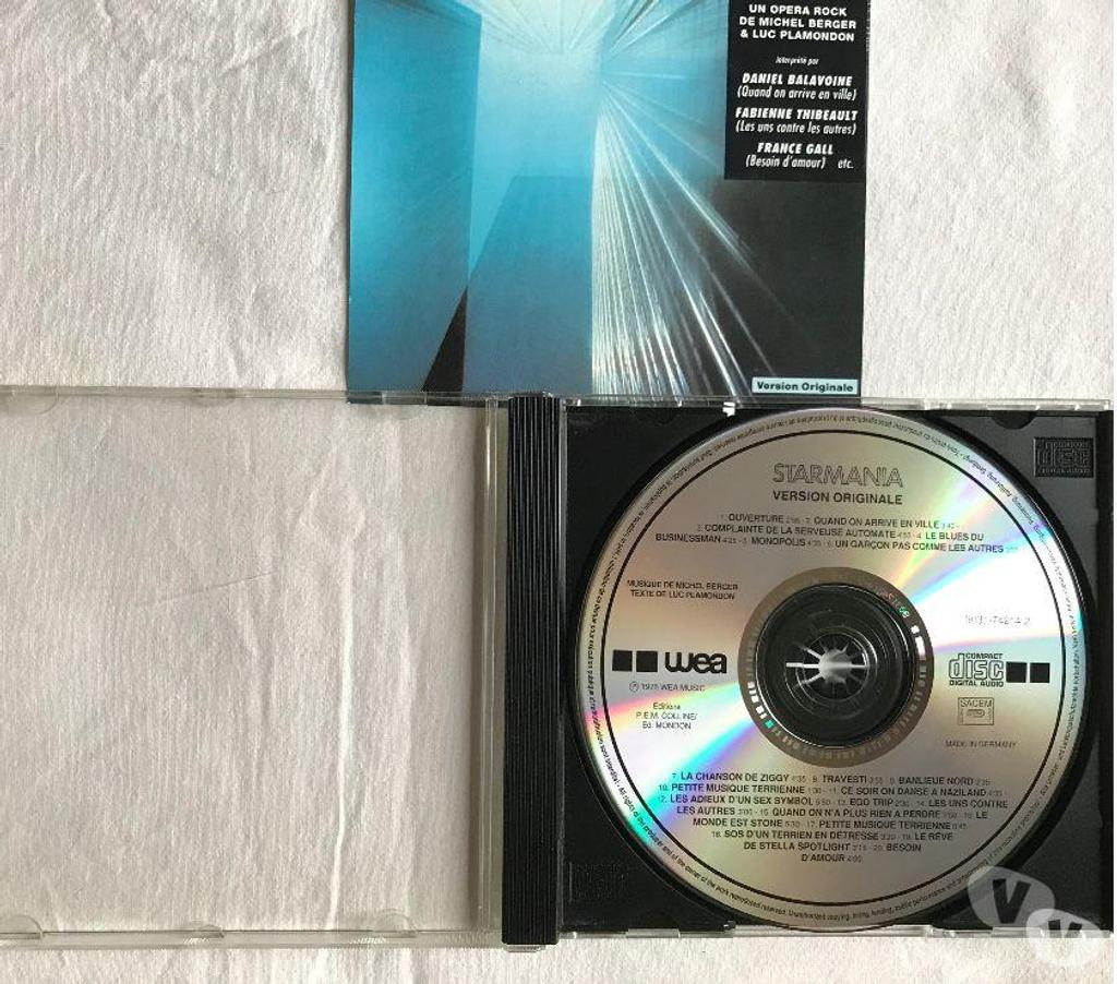 CDs Hauts-de-Seine Antony - 92160 - Photos Vivastreet CD Michel Berger & Luc Plamondon Starmania Version Originale