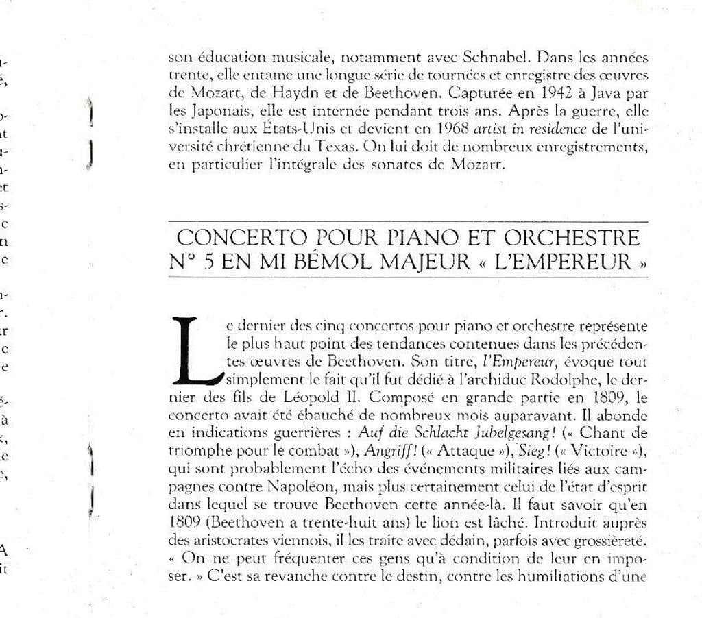 CDs Hauts-de-Seine Antony - 92160 - Photos Vivastreet CD Beethoven Concerto Piano Orchestre N°3 & N°5