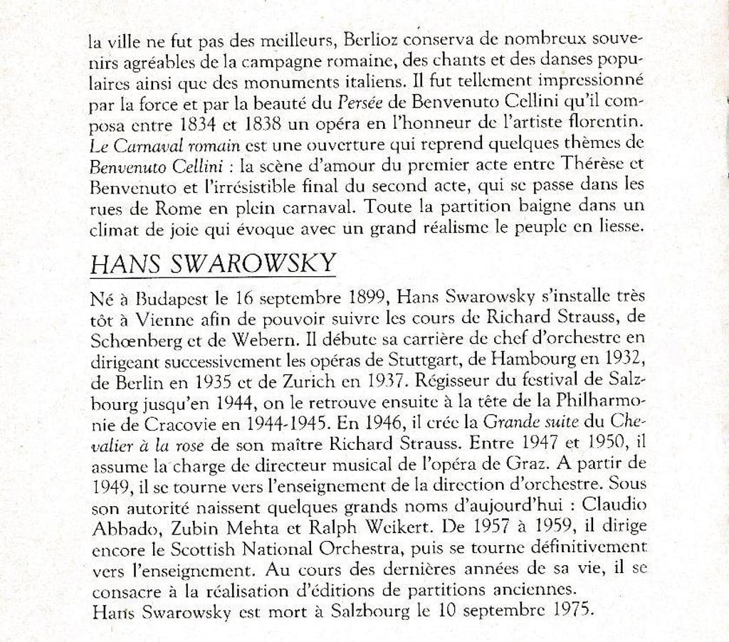 CDs Hauts-de-Seine Antony - 92160 - Photos Vivastreet CD Berlioz Symphonie Fantastique, Marche Hongroise, Carnaval