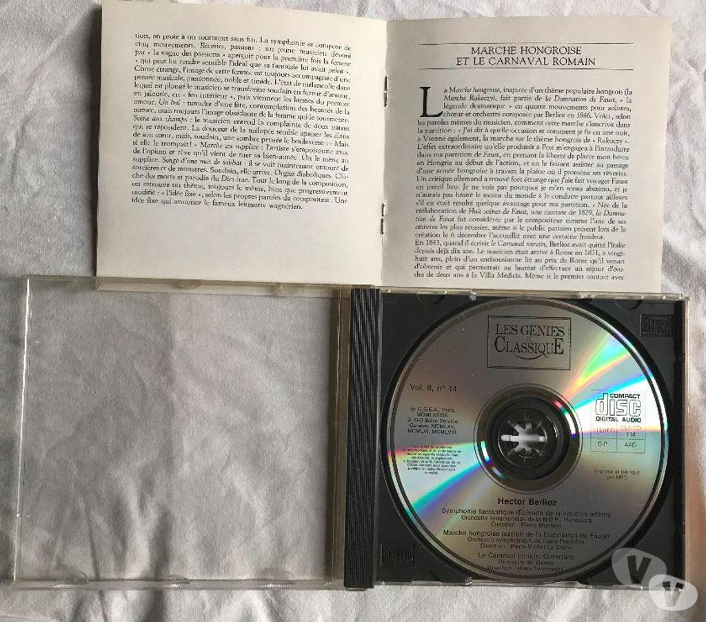 CDs Hauts-de-Seine Antony - 92160 - Photos Vivastreet CD Berlioz Symphonie Fantastique, Marche Hongroise, Carnaval