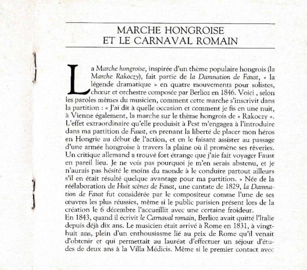 CDs Hauts-de-Seine Antony - 92160 - Photos Vivastreet CD Berlioz Symphonie Fantastique, Marche Hongroise, Carnaval