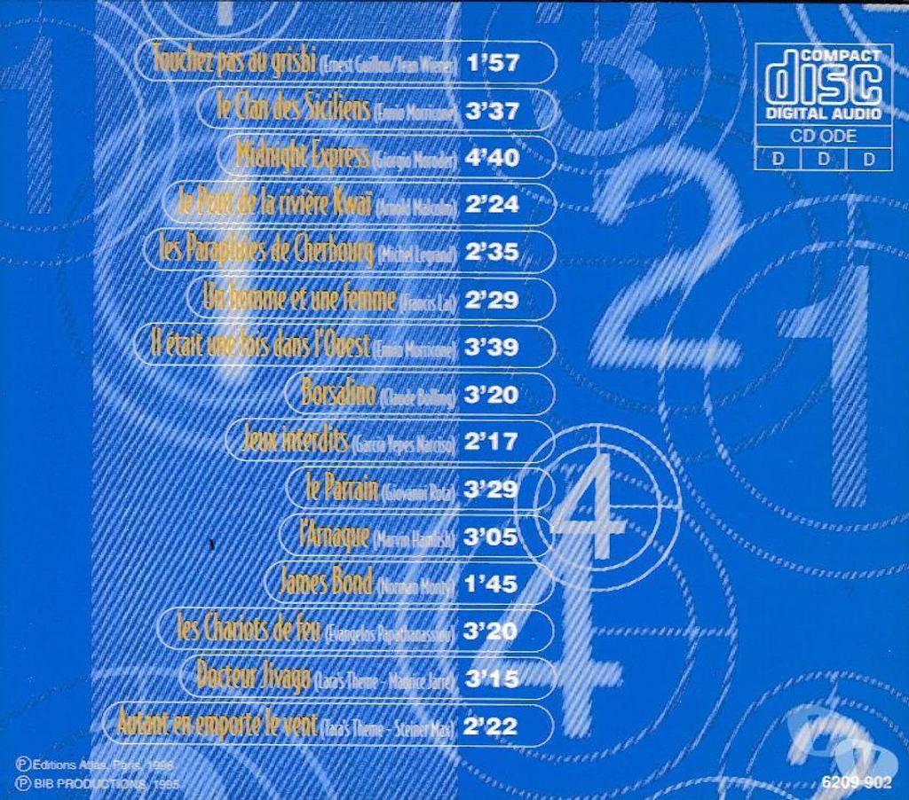 CDs Hauts-de-Seine Antony - 92160 - Photos Vivastreet CD Les Meilleurs Musiques De Films