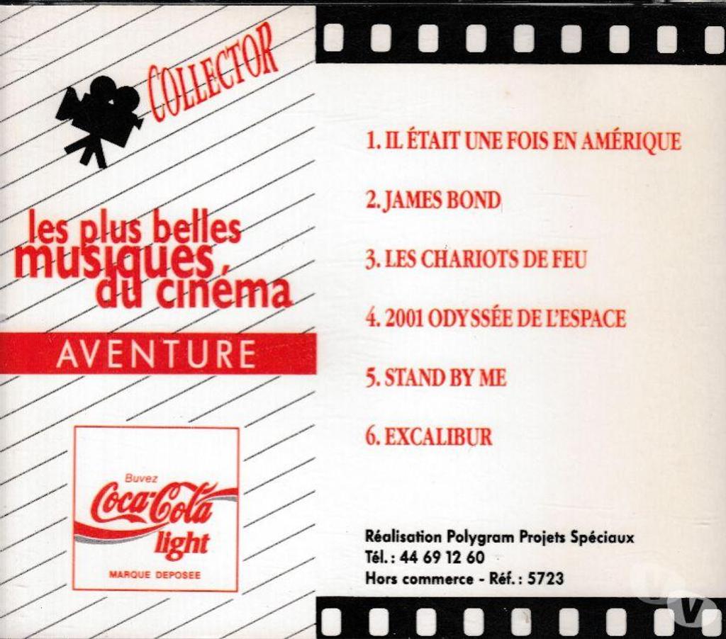 CDs Hauts-de-Seine Antony - 92160 - Photos Vivastreet CD Plus Belles Musiques Cinema Aventure Coca-Cola