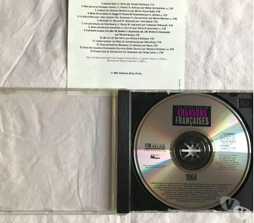 CDs Hauts-de-Seine Antony - 92160 - Photos Vivastreet CD 1964 Les plus belles chansons Francaises