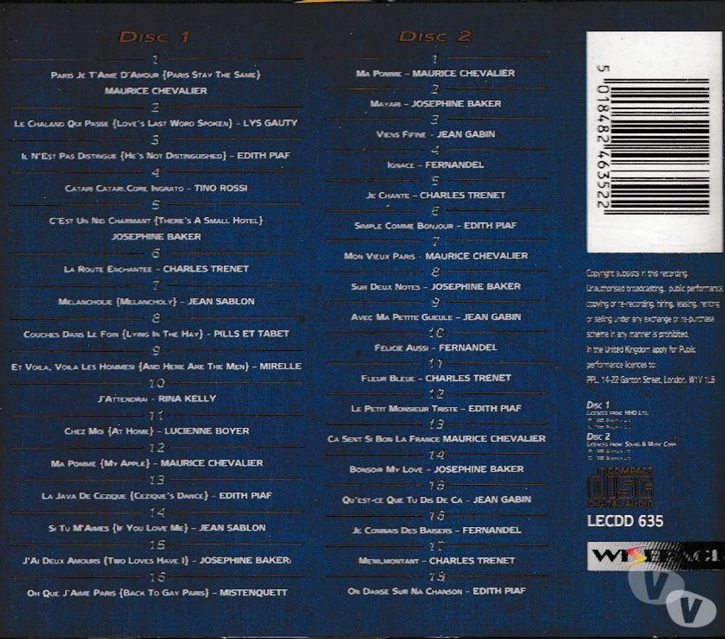 CDs Hauts-de-Seine Antony - 92160 - Photos Vivastreet CD French Collection The Essential Collection