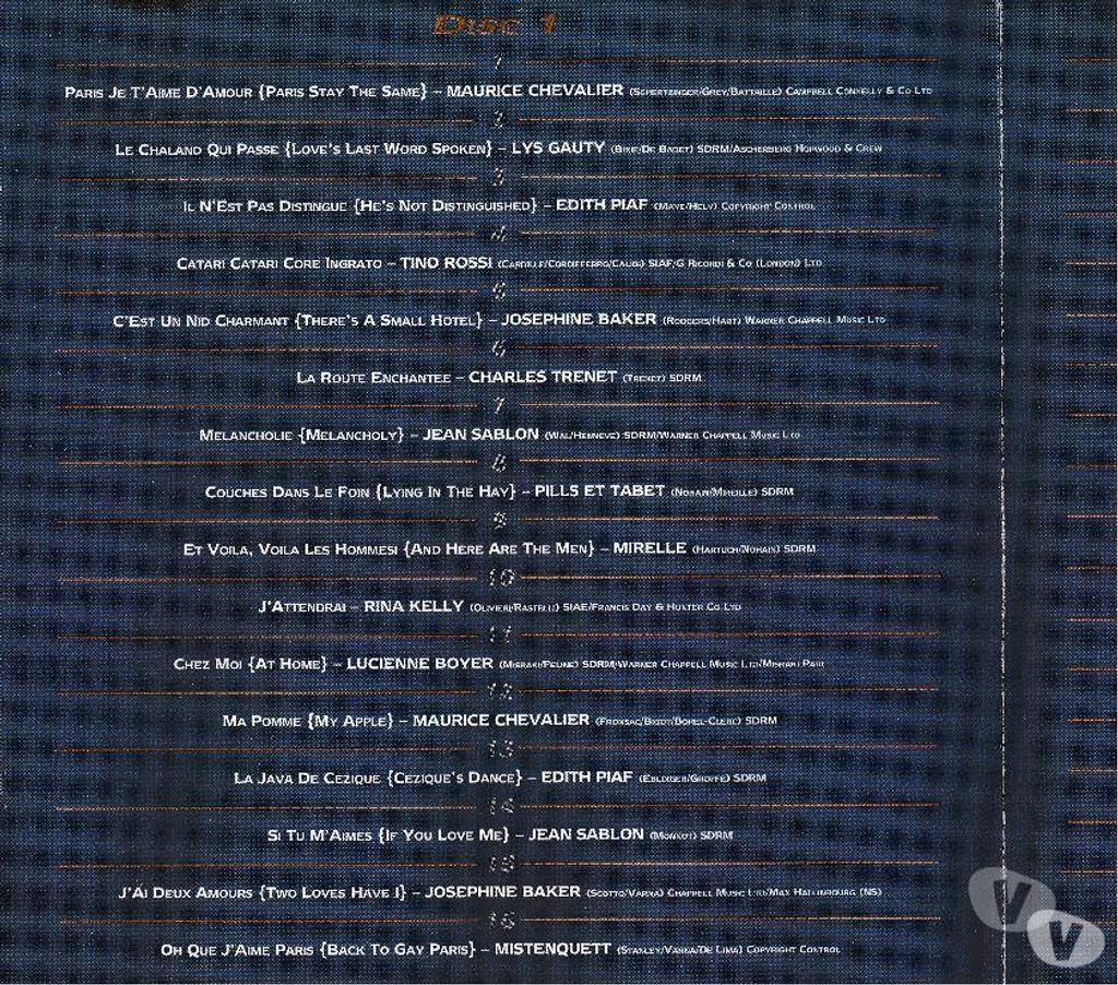 CDs Hauts-de-Seine Antony - 92160 - Photos Vivastreet CD French Collection The Essential Collection