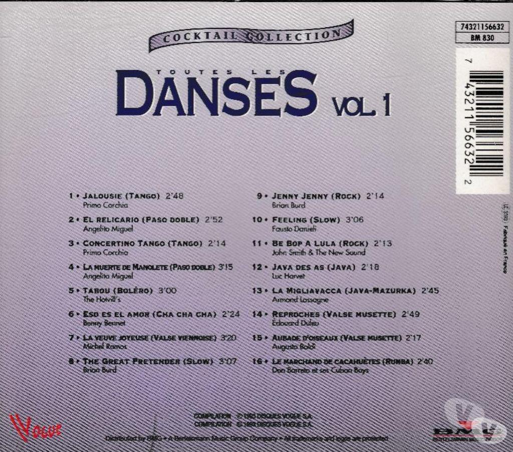 CDs Hauts-de-Seine Antony - 92160 - Photos Vivastreet CD Toutes Les Danses Volume 1