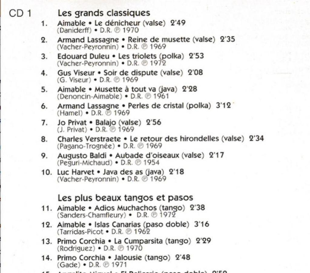 CDs Hauts-de-Seine Antony - 92160 - Photos Vivastreet CD Au Bal Musette Le Meilleur Des Guinguettes