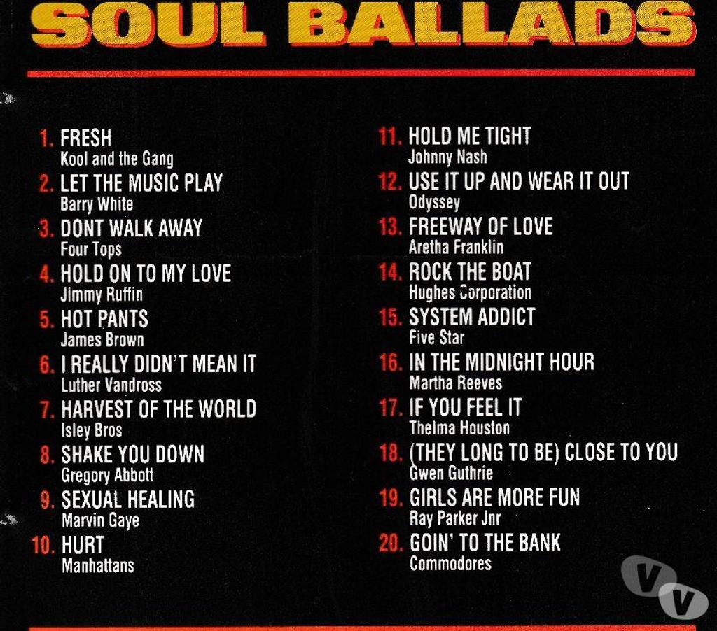 CDs Hauts-de-Seine Antony - 92160 - Photos Vivastreet CD Soul Ballads Compilation