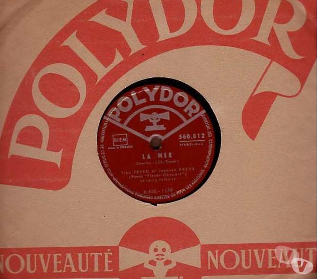 Collection Hauts-de-Seine Antony - 92160 - Photos Vivastreet Disque Vinyl FRED FREED & JAC BREUX 78 t LA MER + DOUCE FRAN