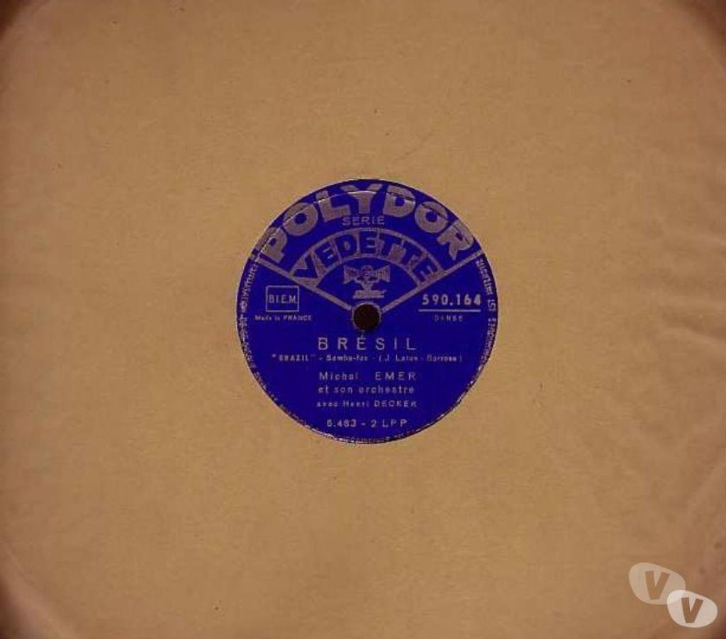 Collection Hauts-de-Seine Antony - 92160 - Photos Vivastreet Disque Vinyl EMER DECKER 78 tours BRESIL 