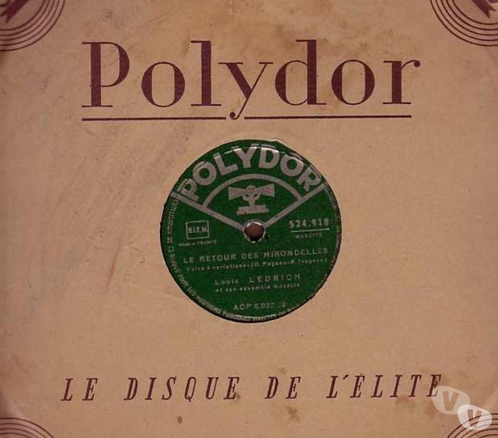 Collection Hauts-de-Seine Antony - 92160 - Photos Vivastreet Disque VinyLOUIS LEDRICH 78 tours PERLES DE CRISTAL + RETOUR
