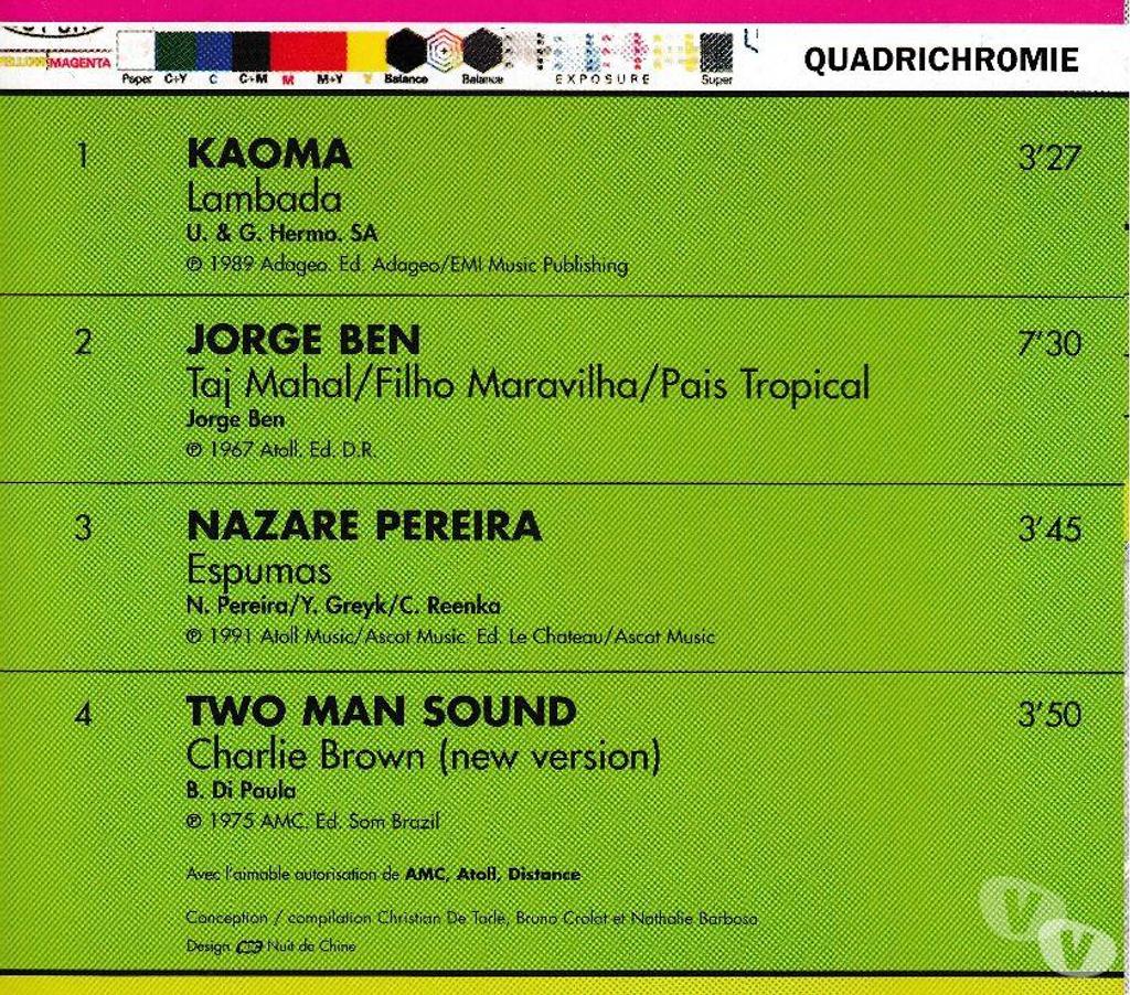 CDs Hauts-de-Seine Antony - 92160 - Photos Vivastreet CD Brésil Quadrichromie Compilation