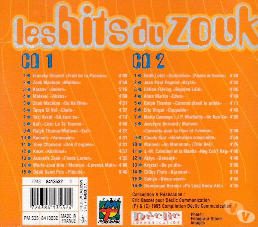CDs Hauts-de-Seine Antony - 92160 - Photos Vivastreet CD Les Hits Du Zouk Compilation