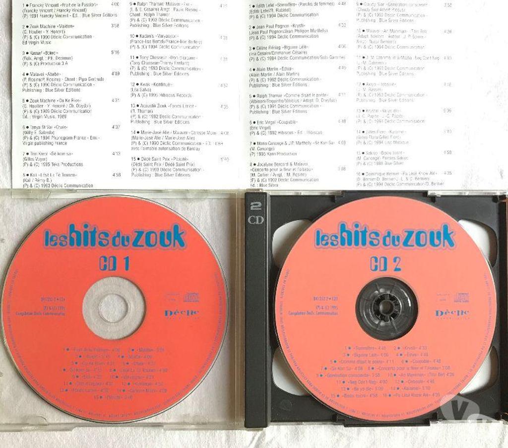 CDs Hauts-de-Seine Antony - 92160 - Photos Vivastreet CD Les Hits Du Zouk Compilation