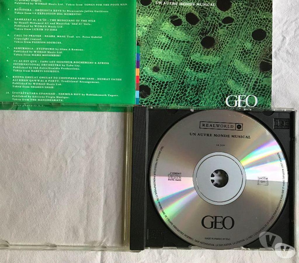CDs Hauts-de-Seine Antony - 92160 - Photos Vivastreet CD Un Autre Monde Musical Geo - Realworld Compilation