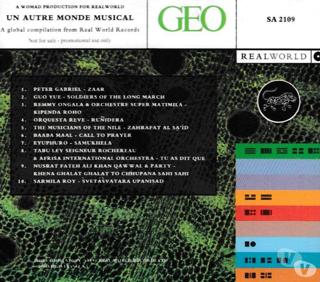 CDs Hauts-de-Seine Antony - 92160 - Photos Vivastreet CD Un Autre Monde Musical Geo - Realworld Compilation
