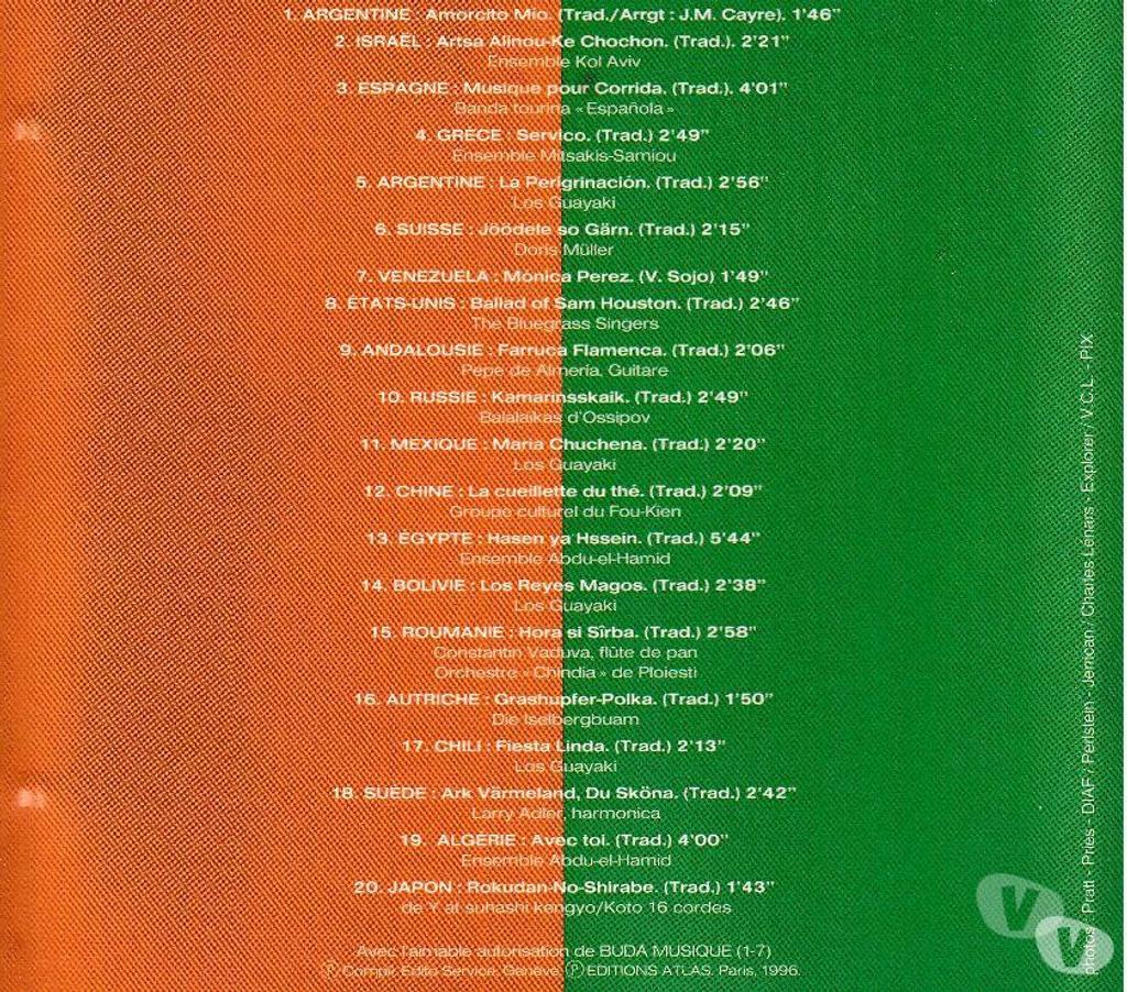 CDs Hauts-de-Seine Antony - 92160 - Photos Vivastreet CD Les Plus Beaux Rythmes Du Monde Compilation
