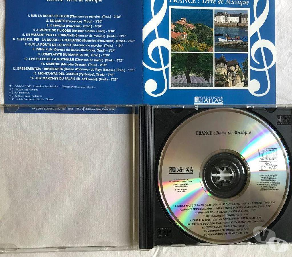 CDs Hauts-de-Seine Antony - 92160 - Photos Vivastreet CD France: Terre De Musique Compilation