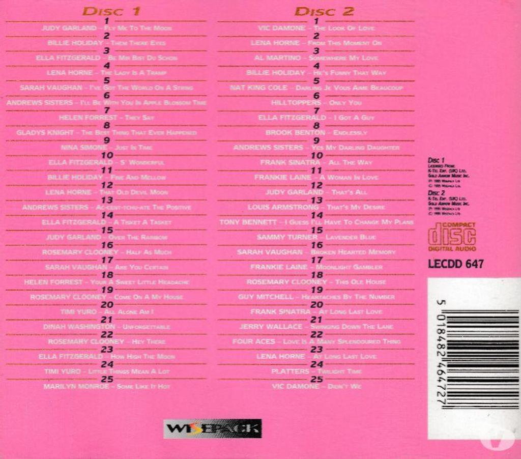 CDs Hauts-de-Seine Antony - 92160 - Photos Vivastreet CD Essential Fifties Volume 2(50’s Love Ballads) Compilation