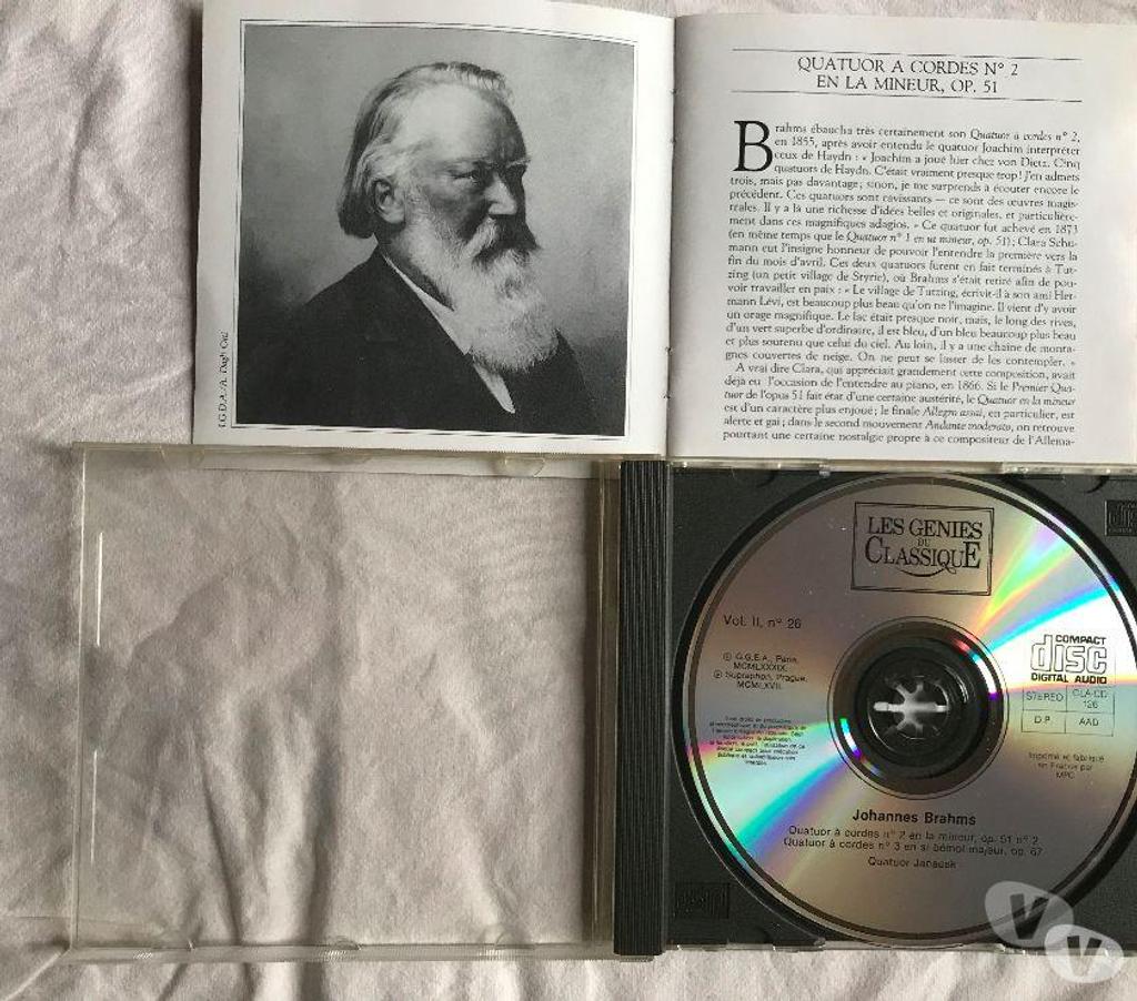 CDs Hauts-de-Seine Antony - 92160 - Photos Vivastreet CD Brahms Quatuor À Cordes N°2, Quatuor Cordes N°3, Janáček
