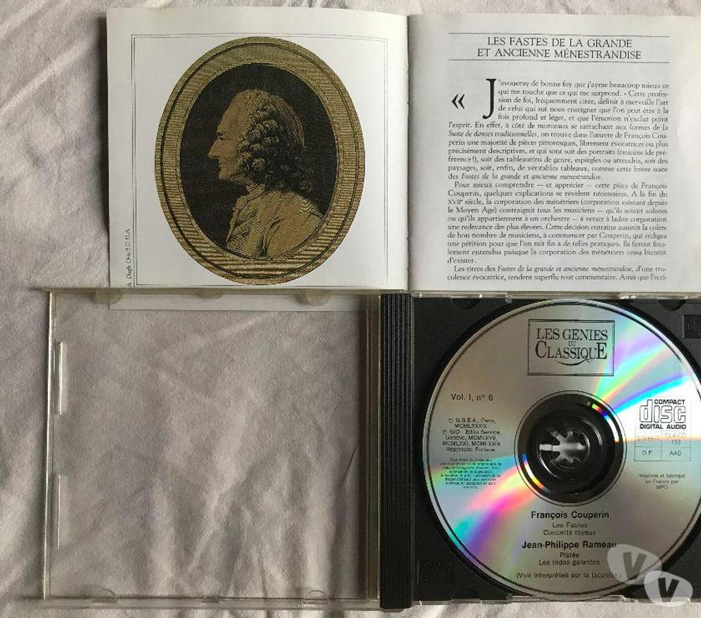 CDs Hauts-de-Seine Antony - 92160 - Photos Vivastreet CD Couperin Rameau Concerts Royaux, Indes Galantes, Platée