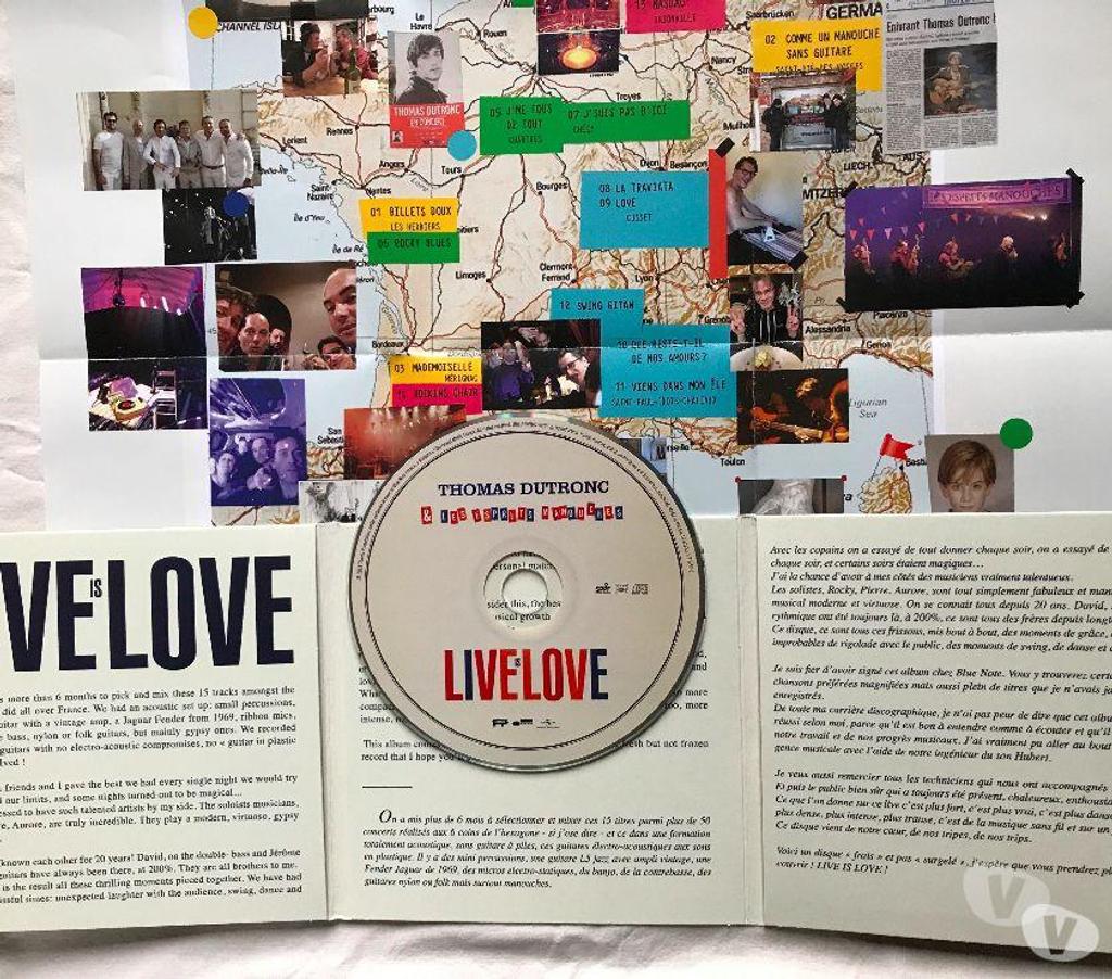 CDs Hauts-de-Seine Antony - 92160 - Photos Vivastreet CD Thomas Dutronc Live Is Love