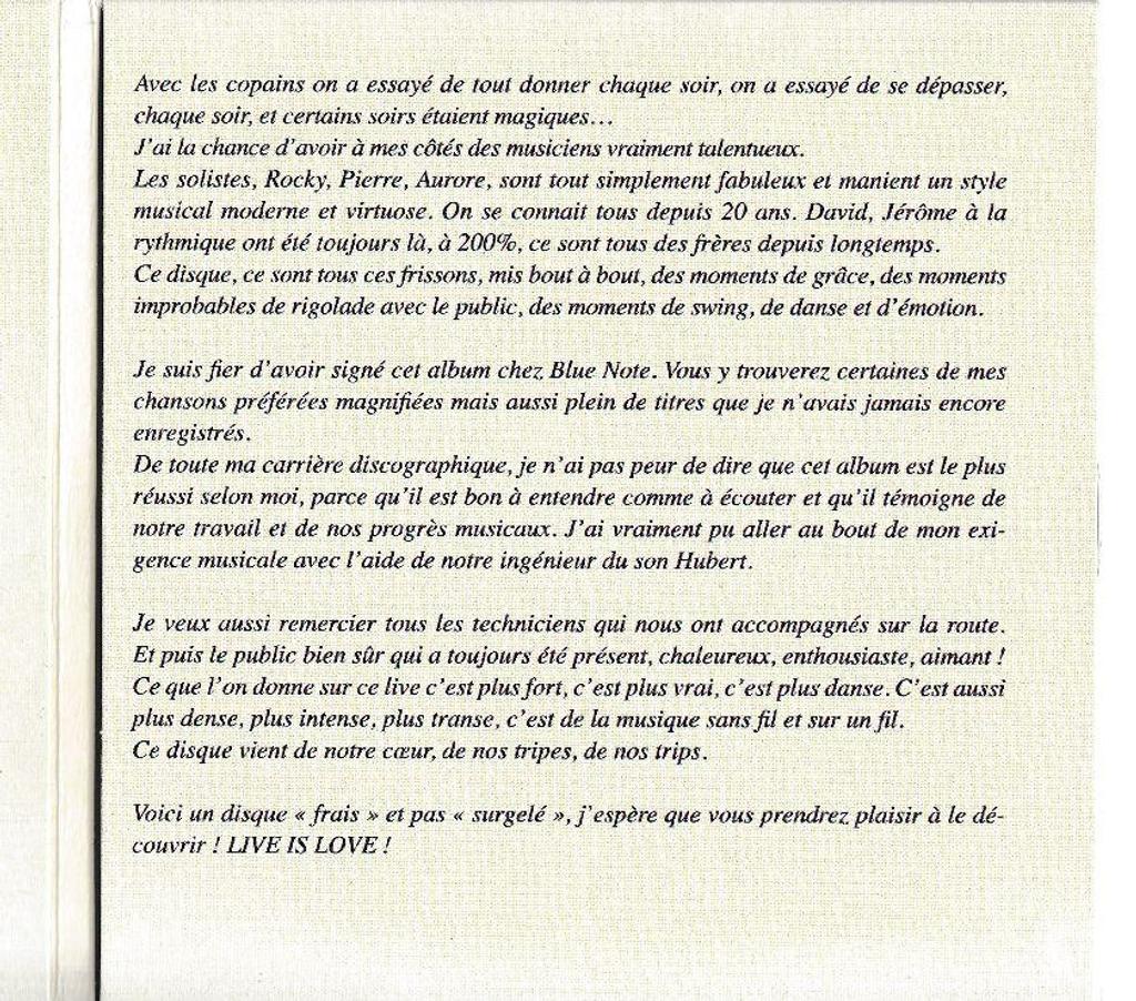 CDs Hauts-de-Seine Antony - 92160 - Photos Vivastreet CD Thomas Dutronc Live Is Love