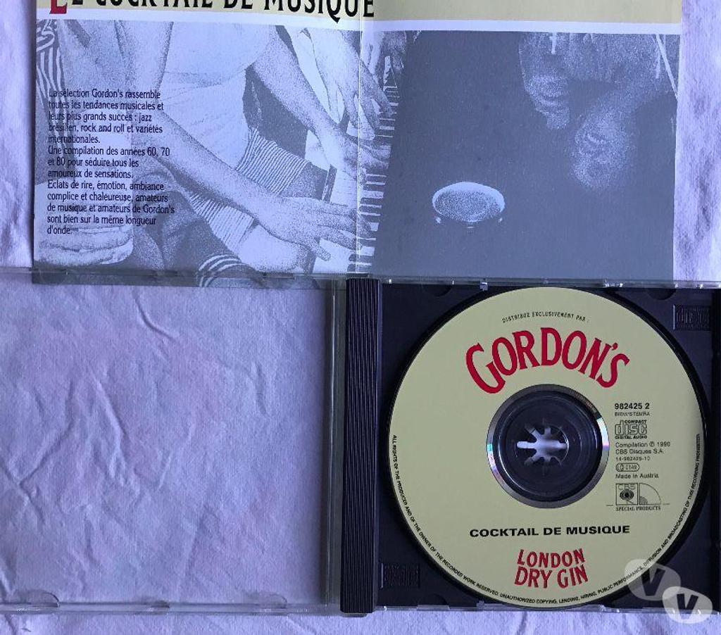 CDs Hauts-de-Seine Antony - 92160 - Photos Vivastreet CD Gout Rythme, Cocktail Musique Objet Publicitaire Gordon's