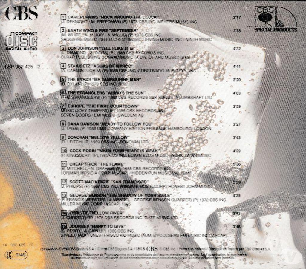 CDs Hauts-de-Seine Antony - 92160 - Photos Vivastreet CD Gout Rythme, Cocktail Musique Objet Publicitaire Gordon's