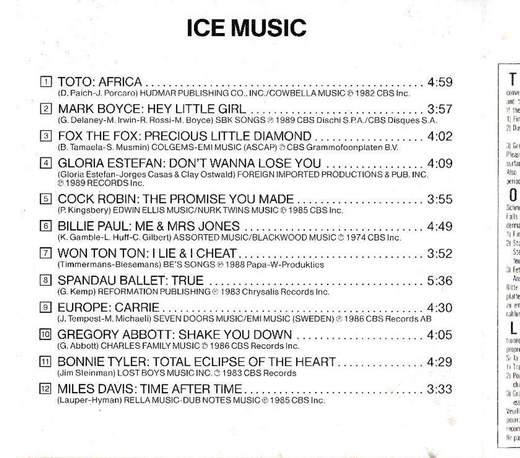 CDs Hauts-de-Seine Antony - 92160 - Photos Vivastreet CD Ice Music Objet Publicitaire Marie Brizard Compilation