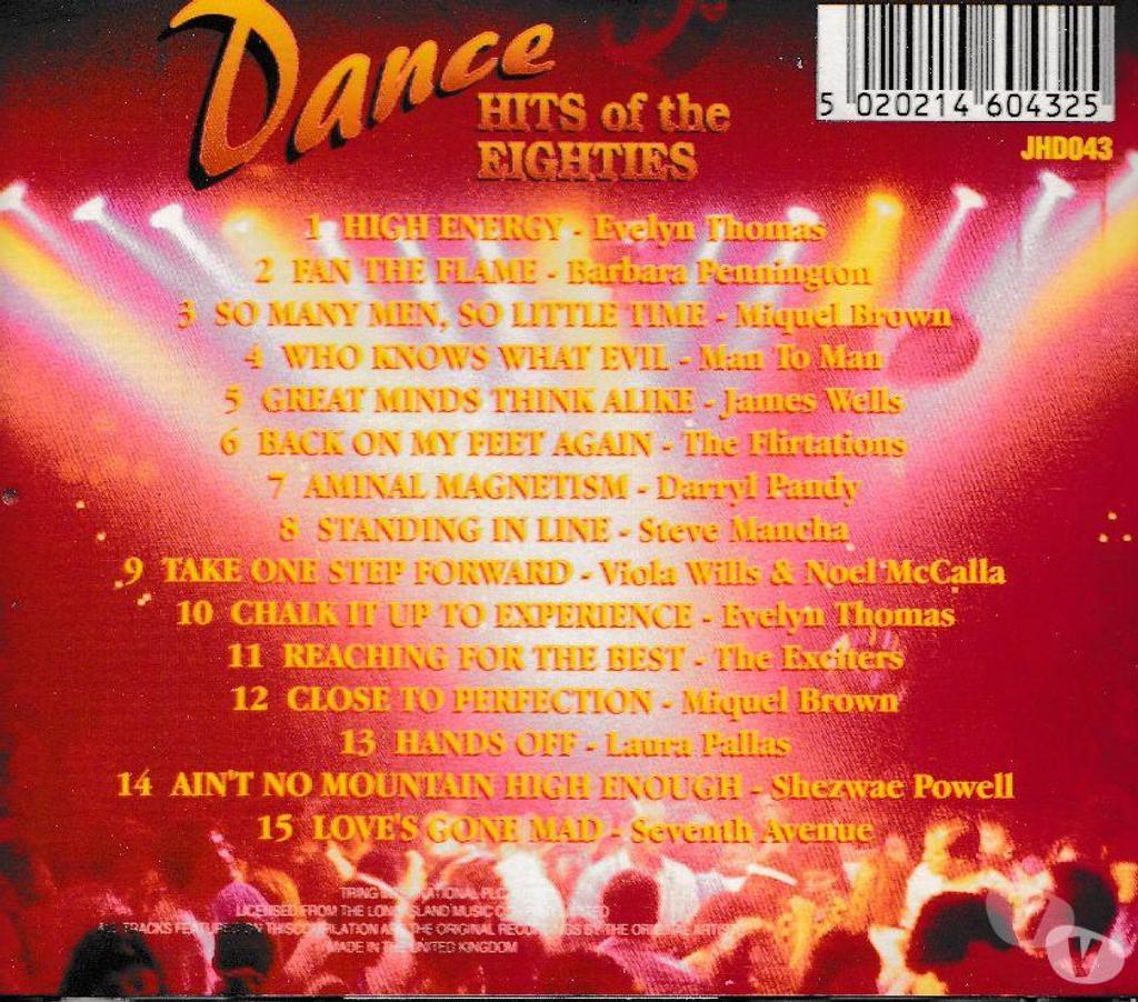 CDs Hauts-de-Seine Antony - 92160 - Photos Vivastreet CD Dance Hits Of The Eighties Compilation