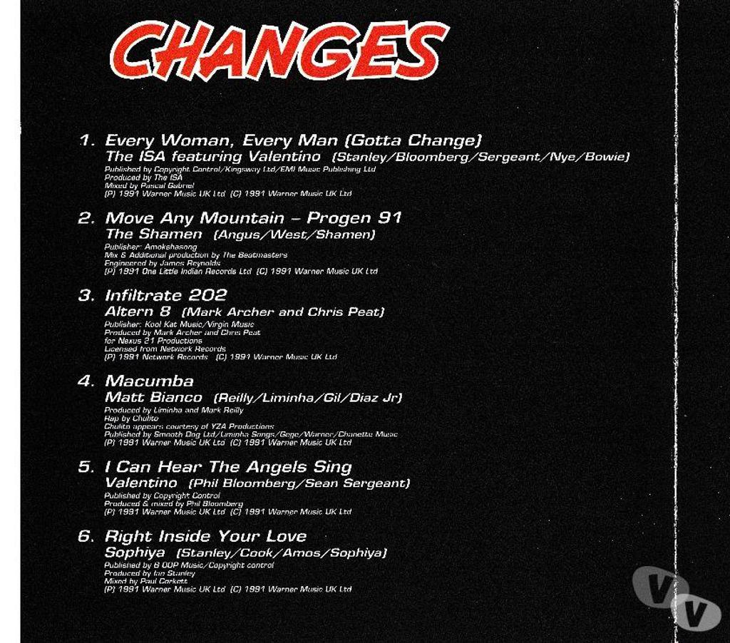 CDs Hauts-de-Seine Antony - 92160 - Photos Vivastreet CD Changes Compilation