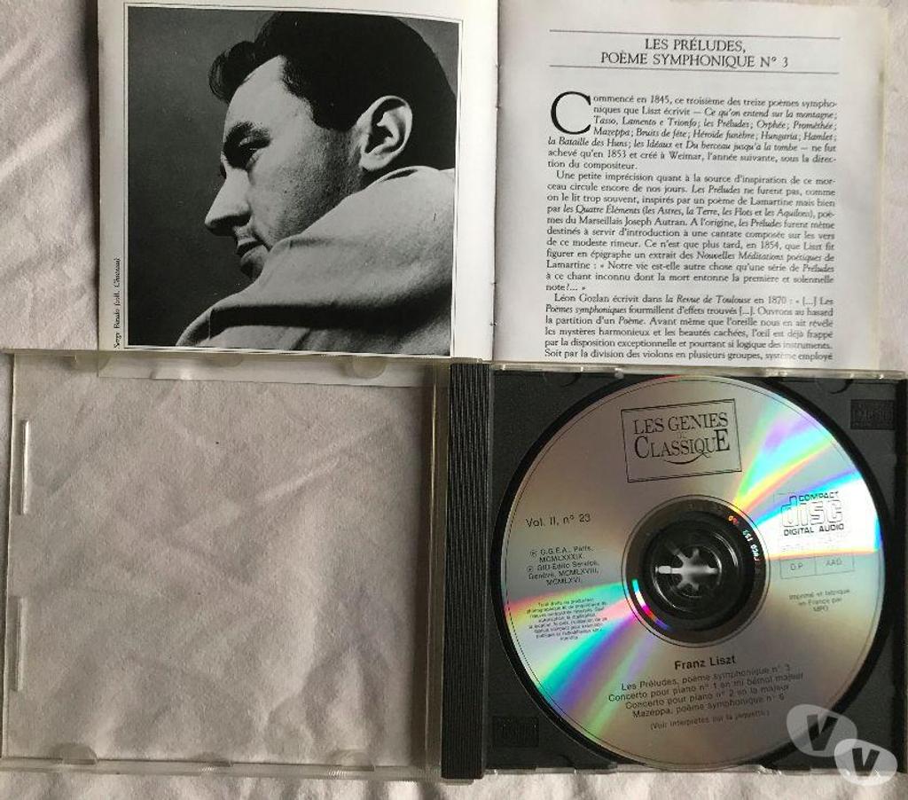 CDs Hauts-de-Seine Antony - 92160 - Photos Vivastreet CD Liszt Les Préludes, Concerto Pour Piano N°1 & N°2 Mazeppa
