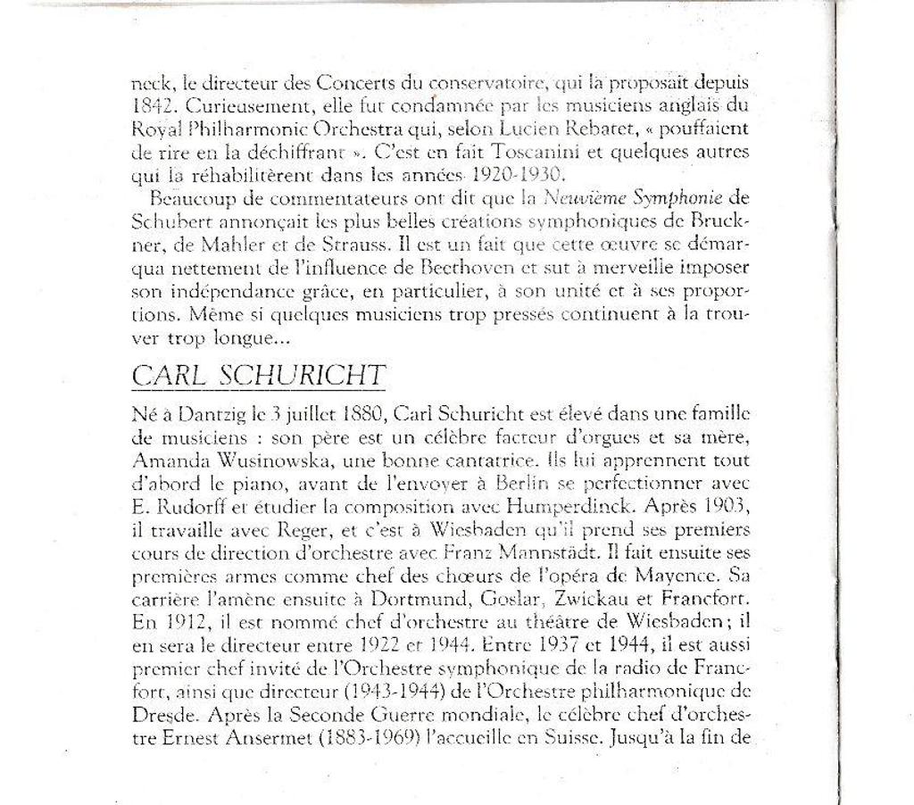 CDs Hauts-de-Seine Antony - 92160 - Photos Vivastreet CD Schubert Symphonie N°8 